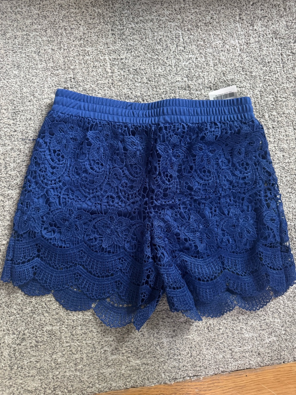 Blue NWT SZ S Crochet Lace Shorts - Casual & Dressy lines longer length